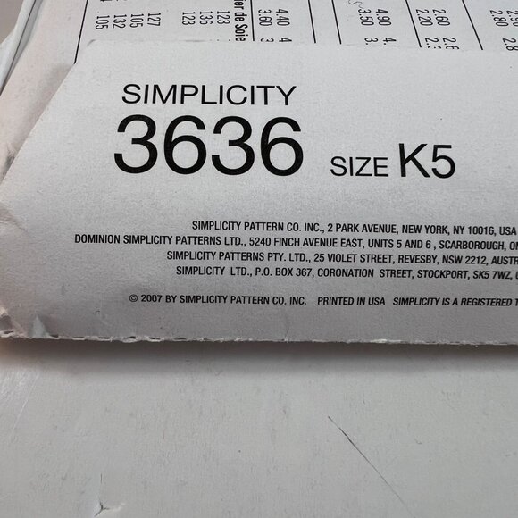 Simplicity 3636 Nightgown Pajamas Robe Karen Z Misses Miss Petite Sz 8-16 UNCUT - Picture 8 of 9